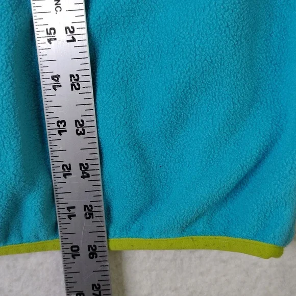 Patagonia Synchilla Fleece Sweater Jacket Womens Medium Teal Full Zip Retro - Picture 7 of 10